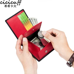 Quality Leather Men's Business Wallet Small Short Designer Purse for Man Credit Card Holder Rfid Male Slim Purse Money Wallet