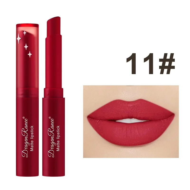 thumbnail image 1 of 1Pc Nude Matte Lipstick Waterproof Long Lasting Lip Sticks Not Fading Sexy Red Velvet Lipsticks Women Make Up Cosmetics HOT SALE, 1 of 4