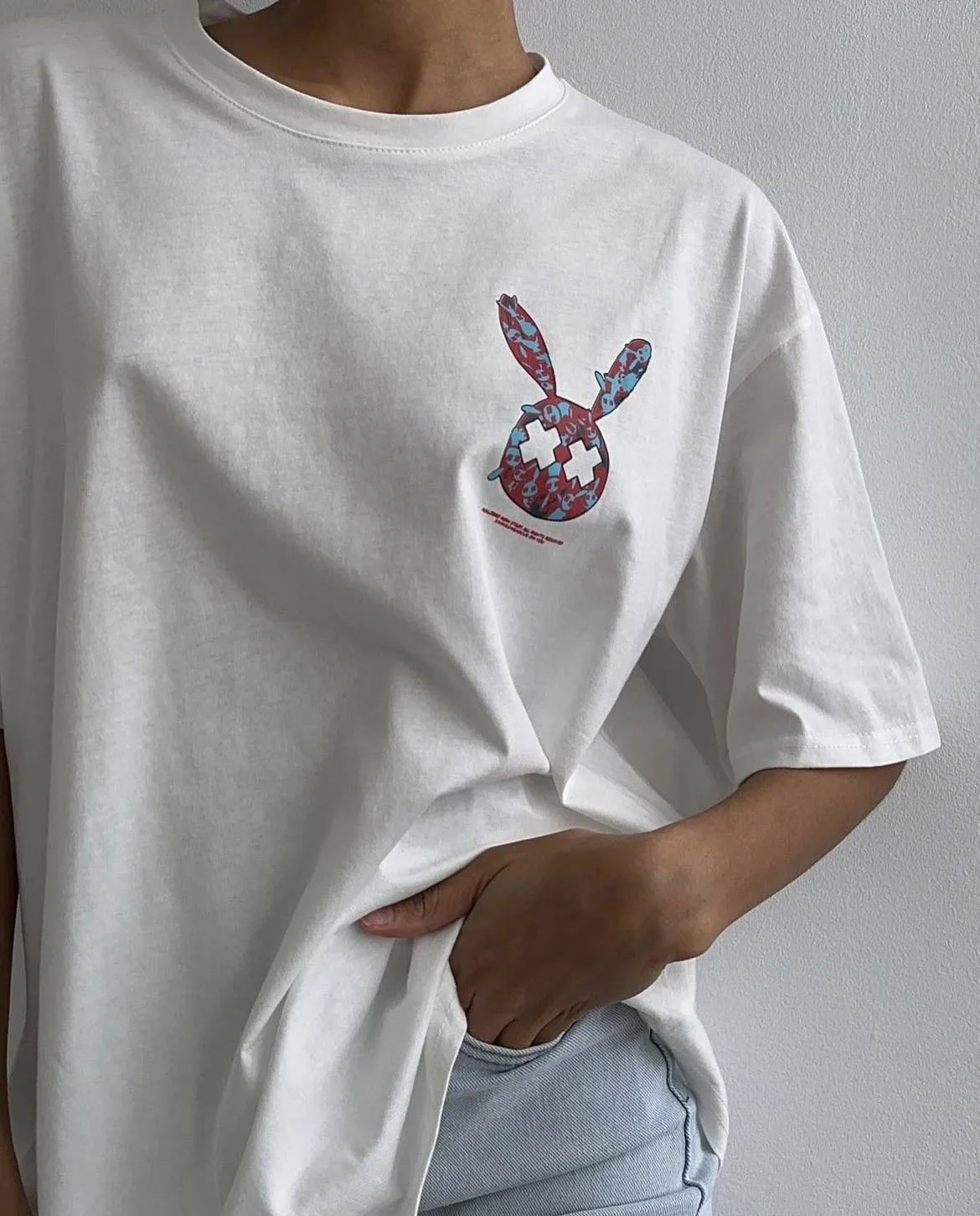 Hirsionsan 100% Cotton Kawaii Print T Shirt Women 2024 Summer New Basic Vintage Tee Casual Loose Chic O Neck Female Couple Tops