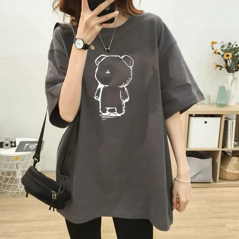 Women's Maternity Postpartum Wear Feeding Clothes Short Sleeved Pregnant Woman Loose Top Maternity Clothes Nursing T-Shirt 3