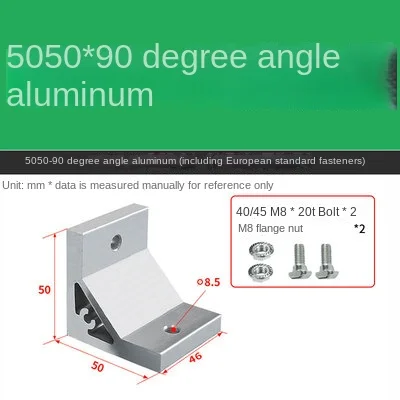 Angle pour profilé aluminium 2020