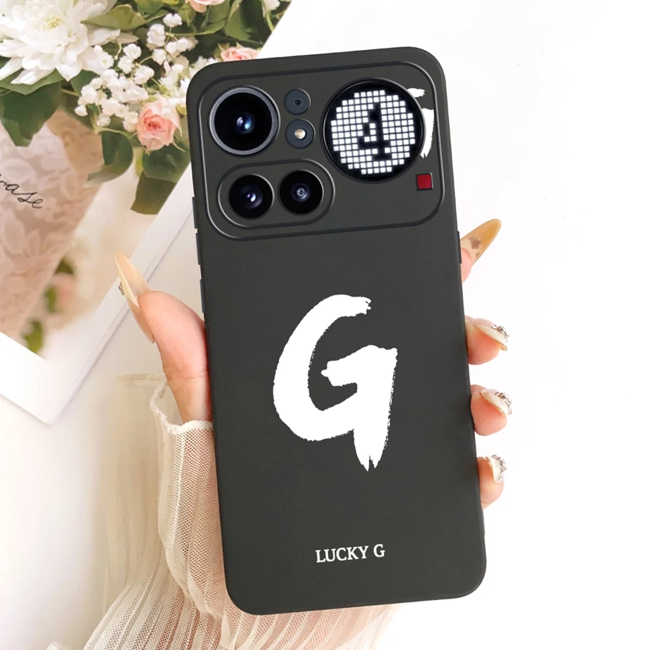 Cute Lucky Letters Fashion Cartoon Painted Cover Case