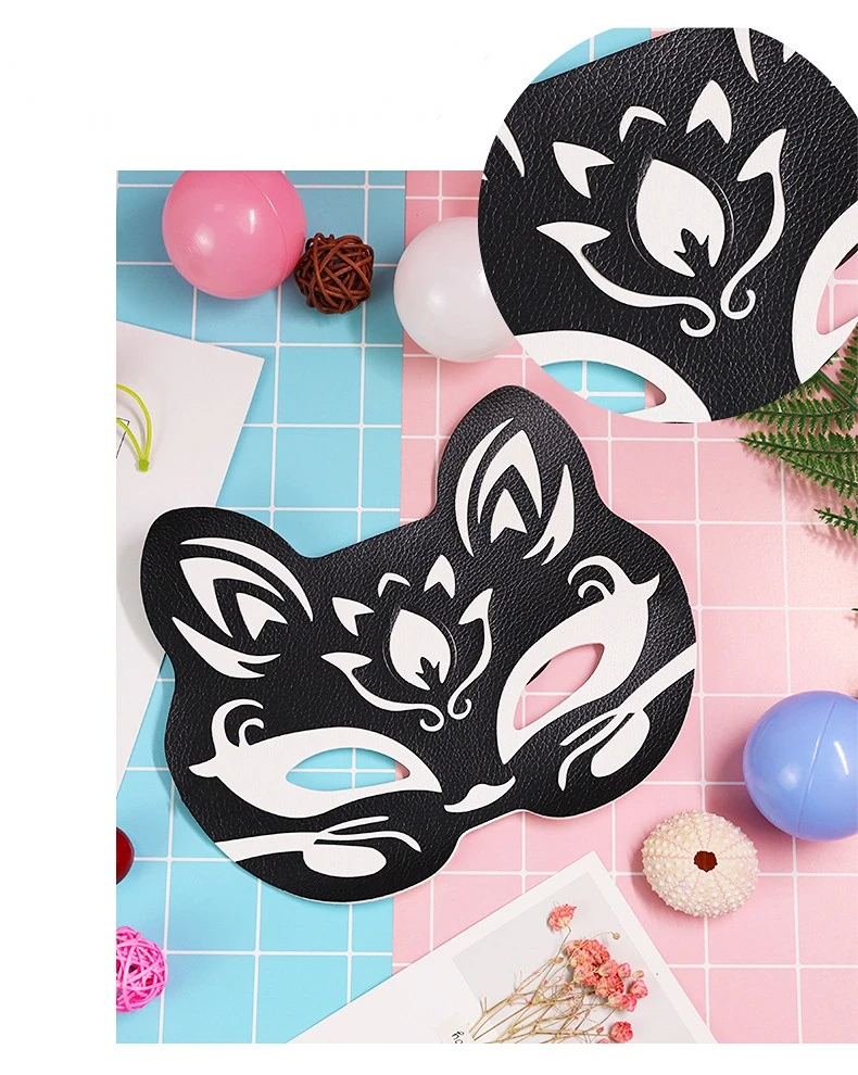 Fox Eye Sm Role Play Mask Leather Accessory For Adults_voghion.com