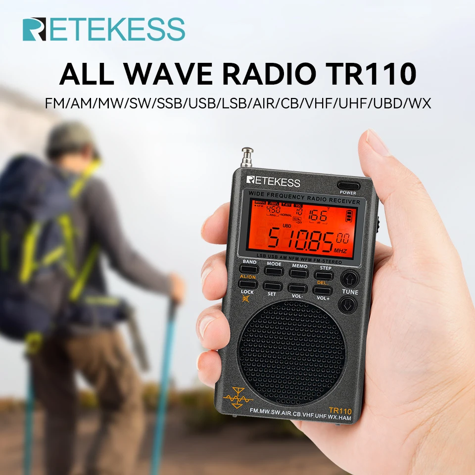 開封初期設定動作確認済み】RETKEESS TR110 ラジオ受信機