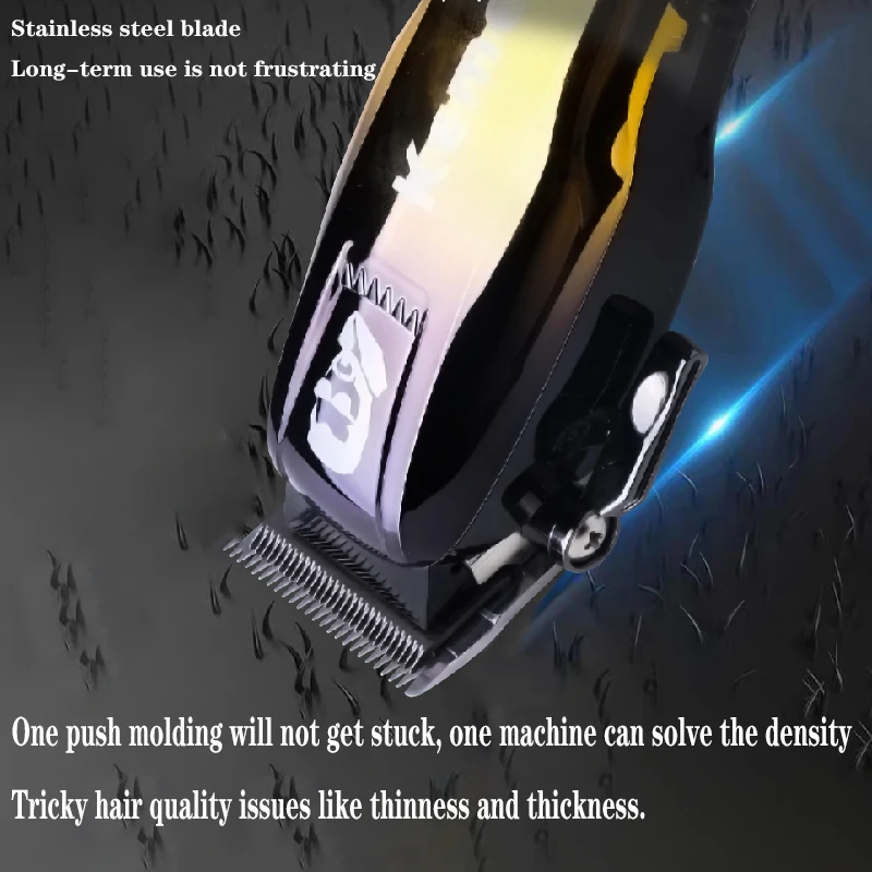 Kemei 709A ماكينة قص الشعر الاحترافية ماكينة تشذيب شعر اللحية الكهربائية للرجال ماكينة قص الشعر القابلة لإعادة الشحن