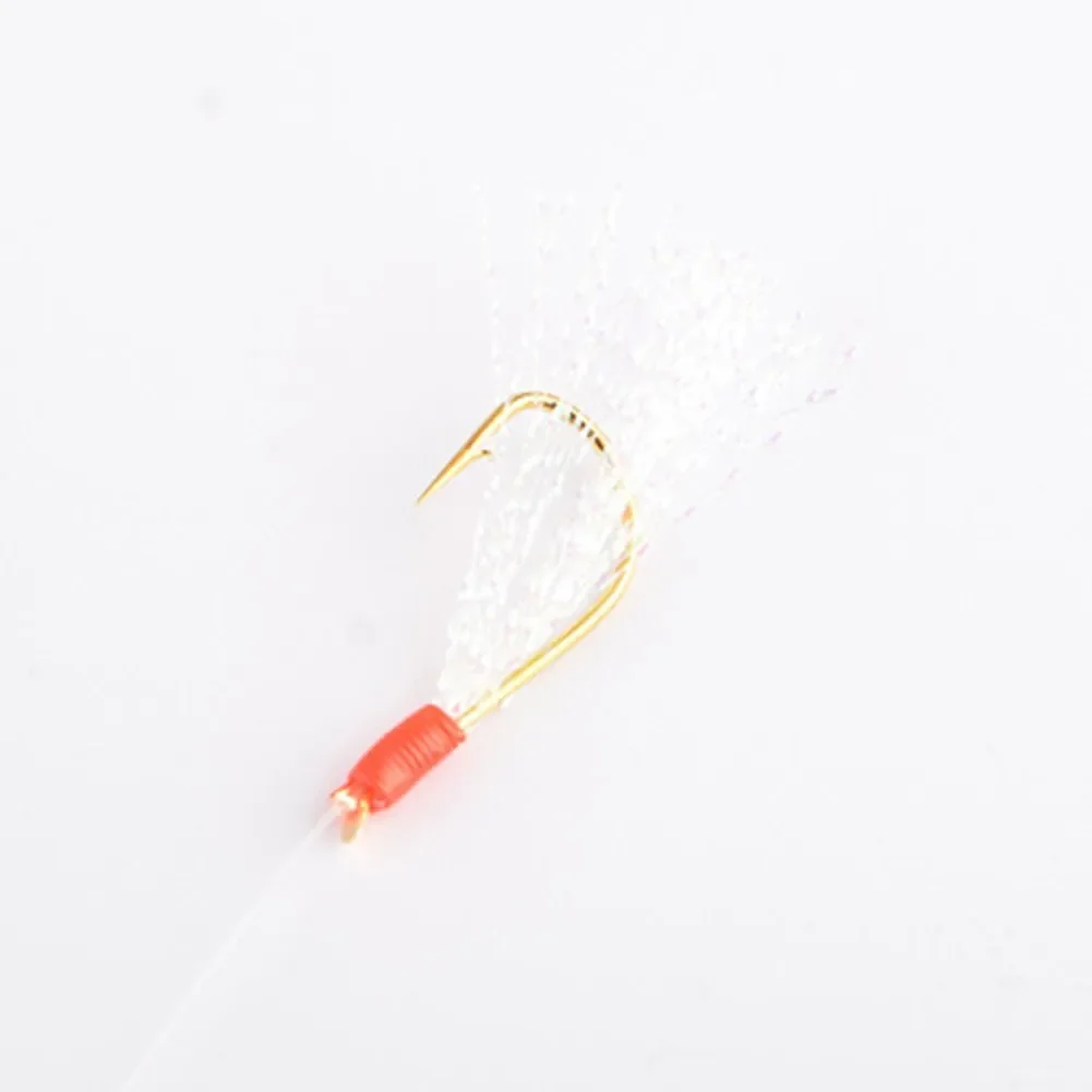 Pack de 6 leurres sabikis souples avec plumes - Montages pour maquereau et pêche en mer