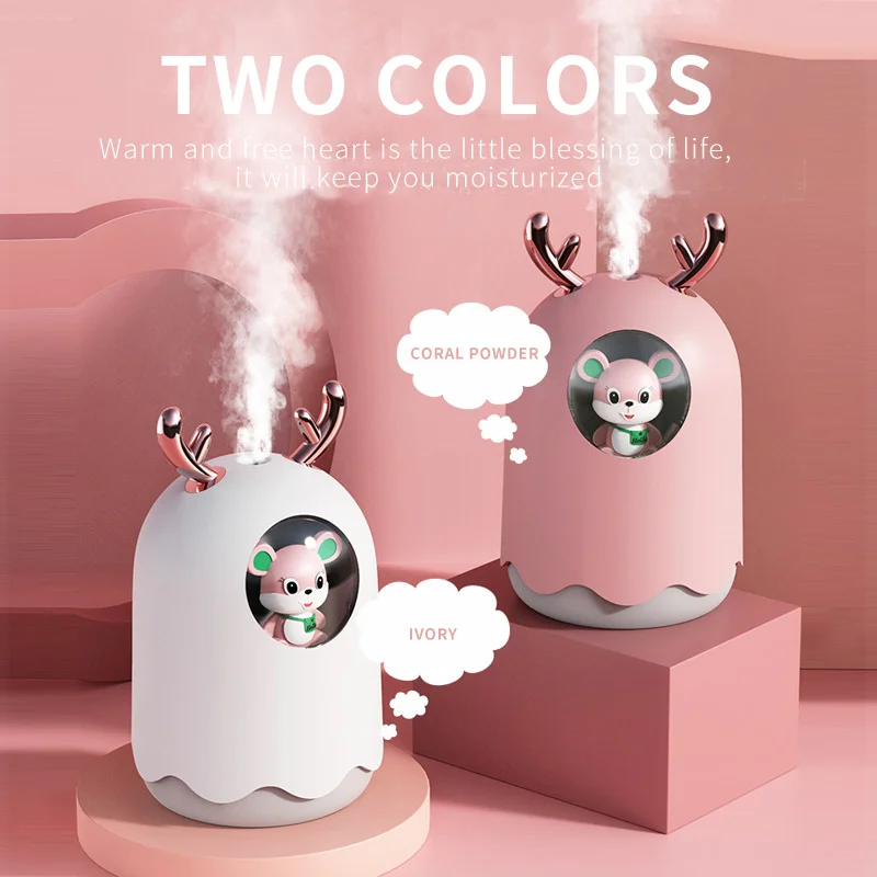 New 2021 Moisturizer Cute Pet Mini USB Humidifier Household Appliances Cute Car Aromatherapy Desktop Small