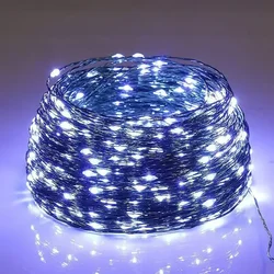 Enchanting Waterproof Fairy String Lights with Remote for Outdoor Decor & Festive Celebrations (Cool White)