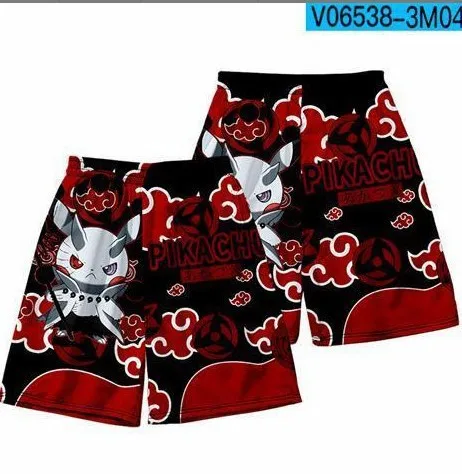 thumbnail image 1 of Pantalones cortos con estampado digital 3D de anime ONE Piece Monkey D Luffy Roronoa Zoro Ace Edward Newgate Kaidou, pantalones cortos casuales holgados para playa, 1 of 5