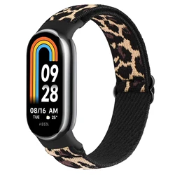 Nylon Loop Elastic Wristband Replacement Strap (Leopard print)