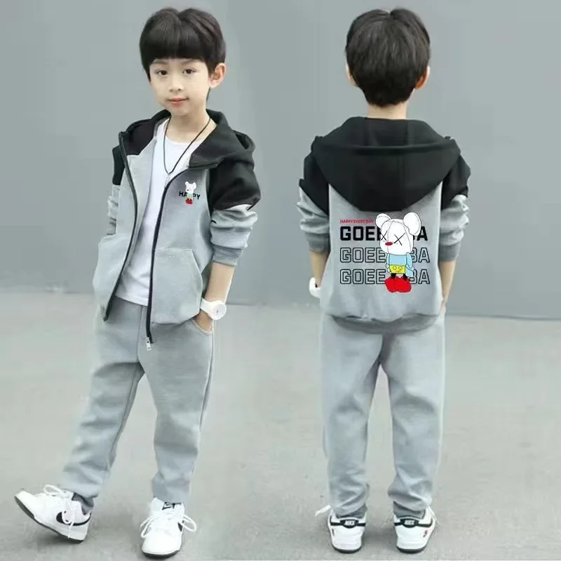 Spring Autumn Child Boy Clothing Set 2Pcs Tracksuit