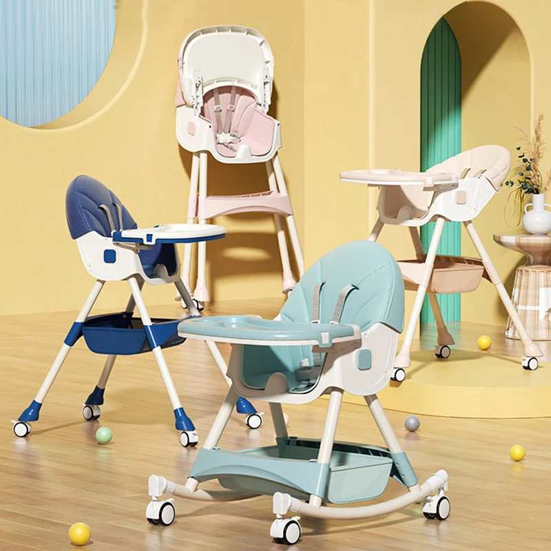 Baby High Chair Multifunctional Folding Dining Supplies