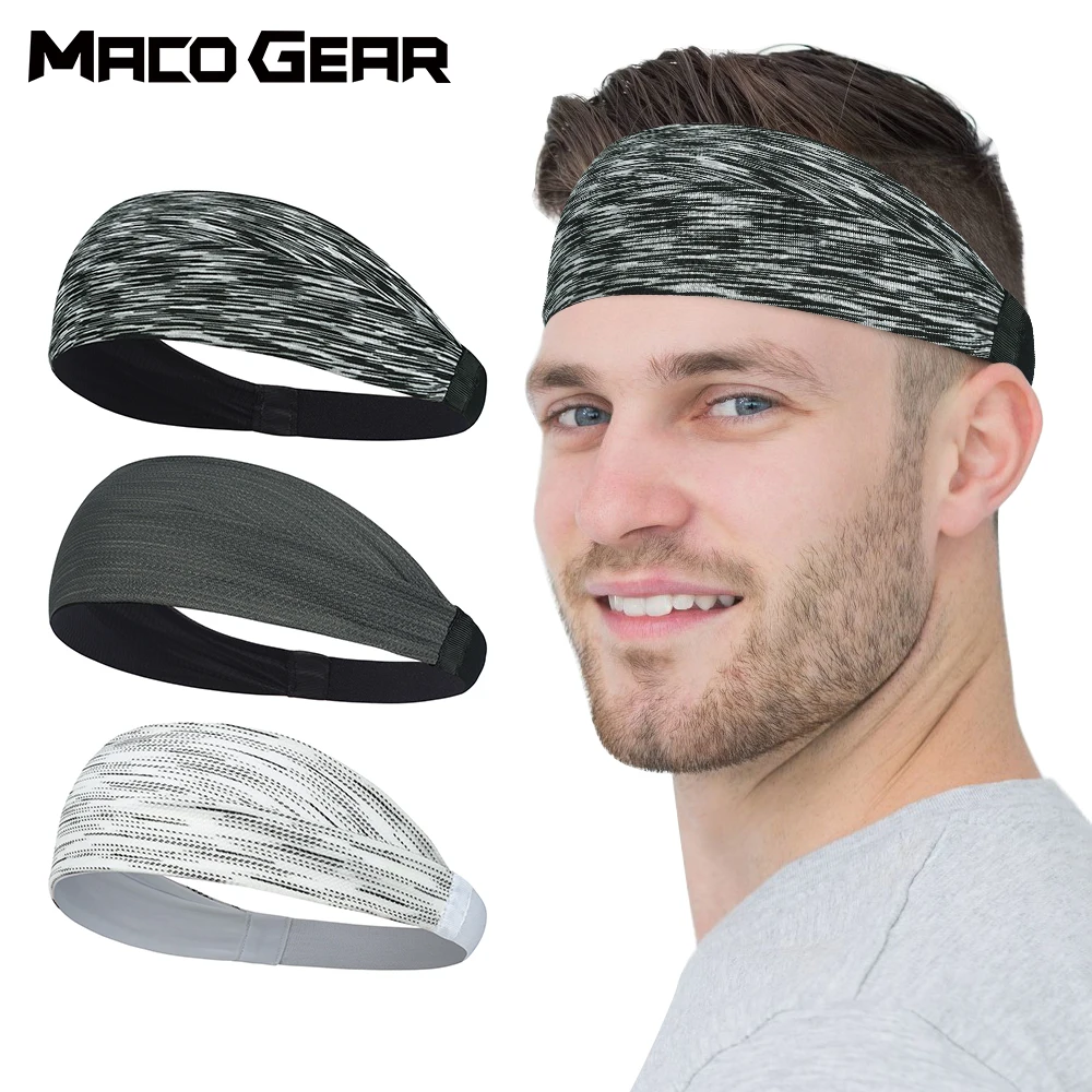 스포츠 Sweatband 실행 머리띠 요가 헤어밴드 자전거 체육관 머리 밴드 붕대 탄성 스키 배드민턴 싸이클링 러닝 테니스