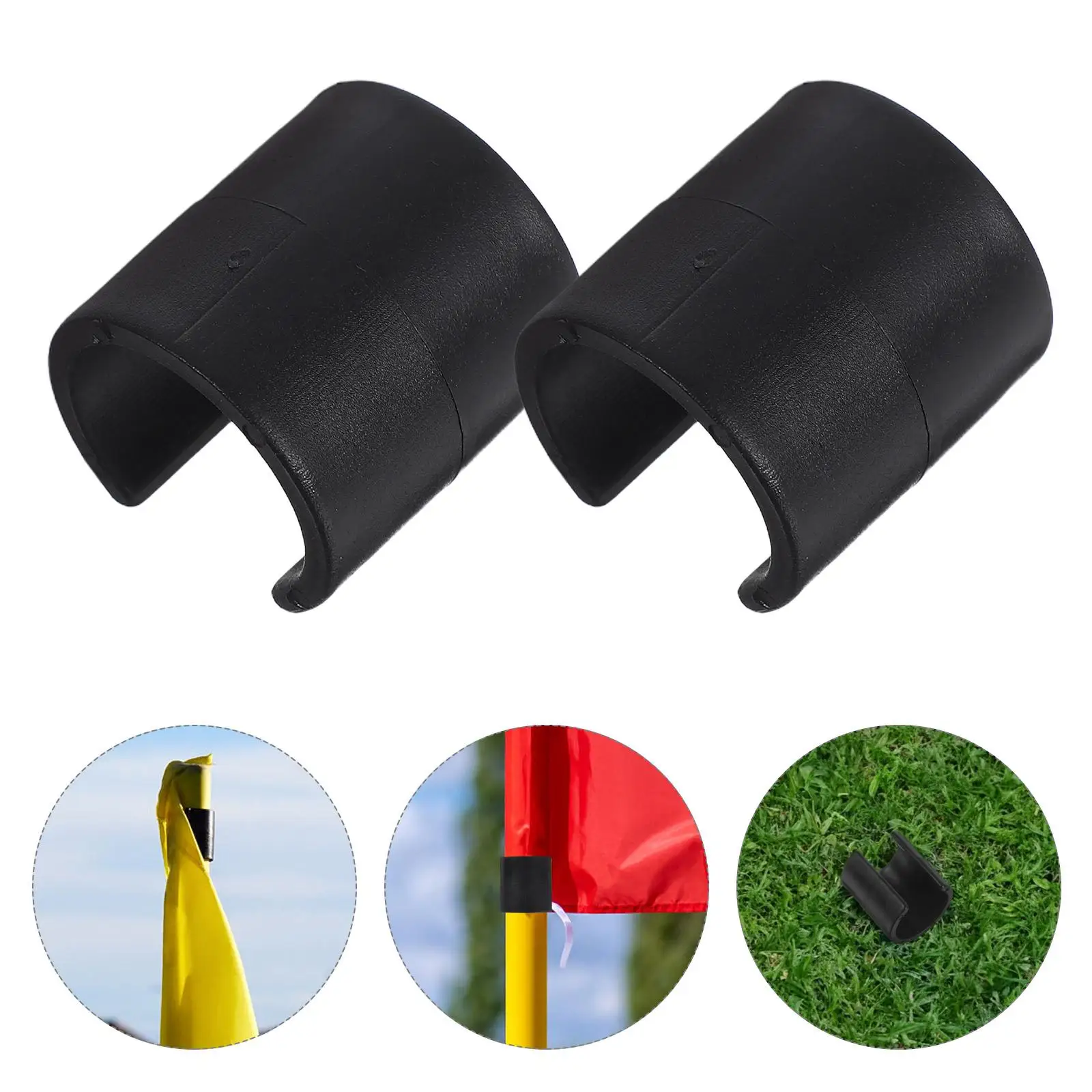 10 Pcs Corner Flag Buckles Marker Pole Clips Soccer Goal Straps Football Referee Chain Clip Agility Poles Team Sports Souvenirs