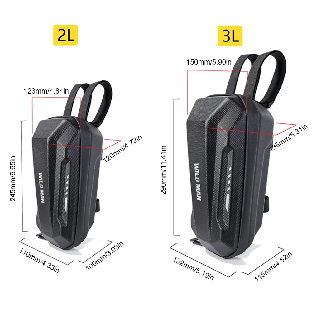 2/3/4L Electric Scooter Bag Accessories for M365 PRO 2 KUGOO M4 Waterproof Scooter Front Bag Electric Vehicle Bag Bicycle Bag