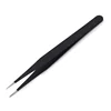 Anit-Static Tweezers, Precision Black DIY Tweezers for Nail Art and Eyelash Extensions Beauty Tools 5