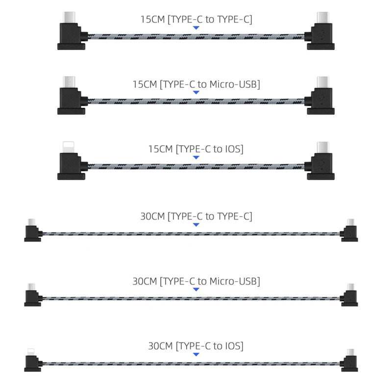 Data Cable data cable connector For DJI Flip/Mavic 3/Air 3/Mini 2/MINI 3 PRO/MINI 4K Drone IOS Type-C Micro-USB Adapter Wire Connector Phone Cable