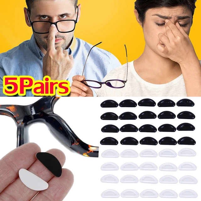 Eyeglass Nose Pads, Soft Silicone Adhesive Glasses Nose Pad, Anti