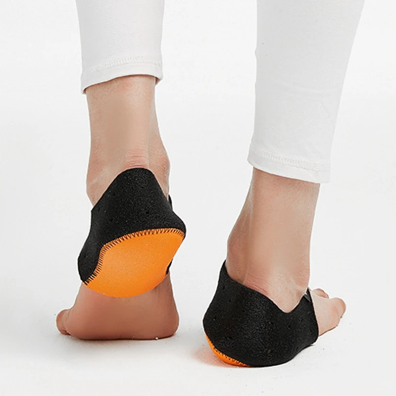 

2pcs Heel Cups Heel Pads Cushion Protector Plantar Fasciitis Adjustable Breathable Heel Support Cracked Dry Achilles Pain Relief