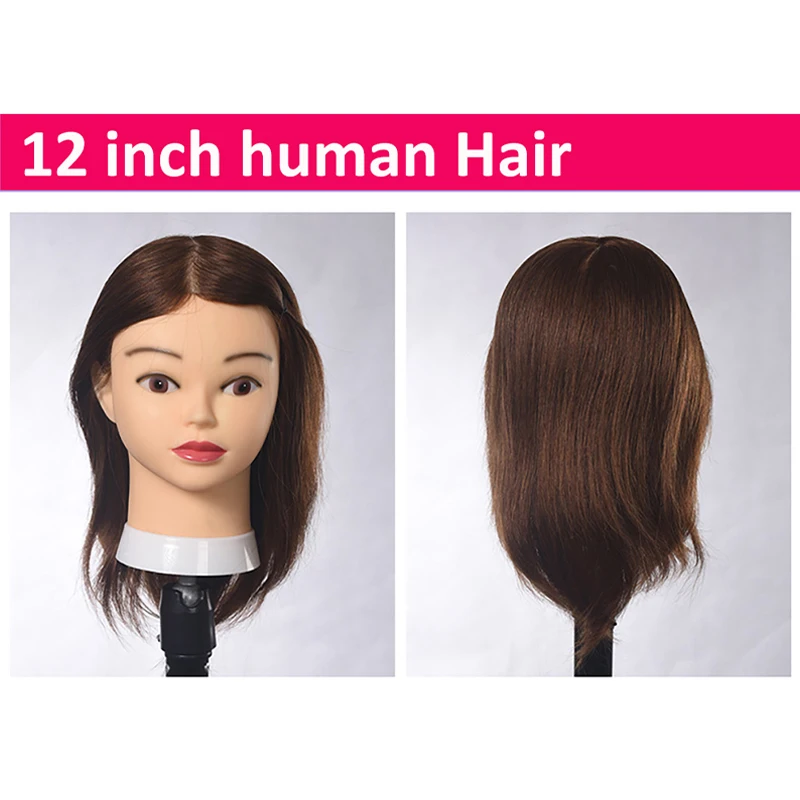 100 Human Hair Mannequin Training Head