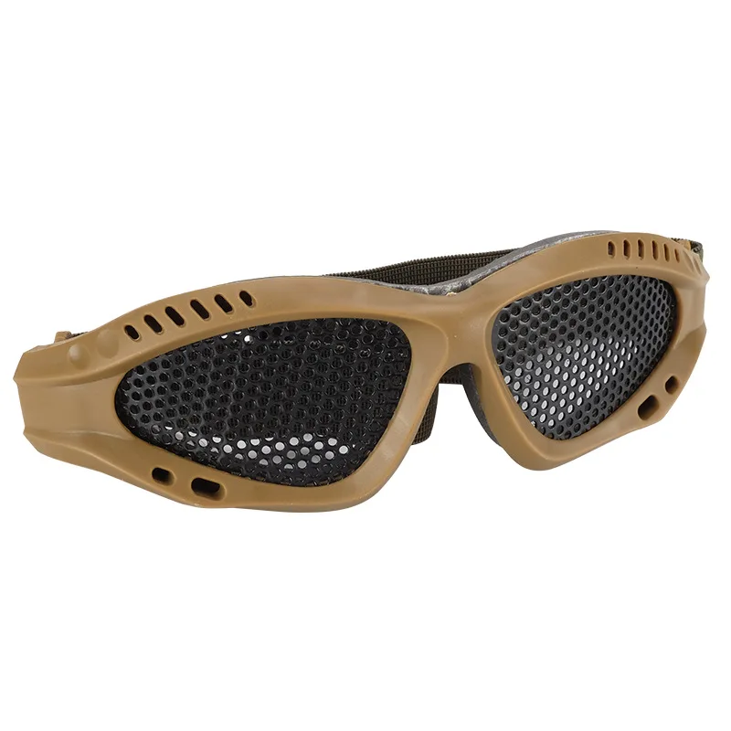 Outdoors Military Airsoft Net Tactical Shock Resistance Eyes Protecting Outdoor Sports Metal Mesh Glasses Goggle Outdoor Tools