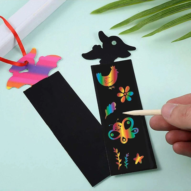 Rainbow Scratch Bookmarks 6