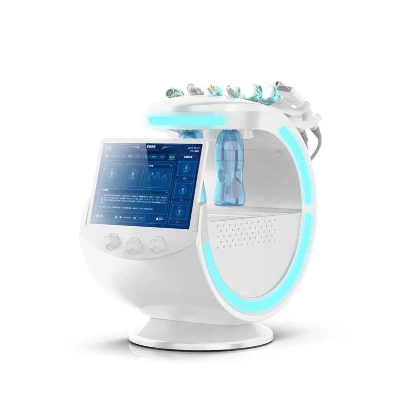 Ice Blue Smart 7 in 1 multi-functional hydra crystal microdermabrasion facial machine hydro facial machine jowoom t2 multi functional smart guitar tuner peg string winder