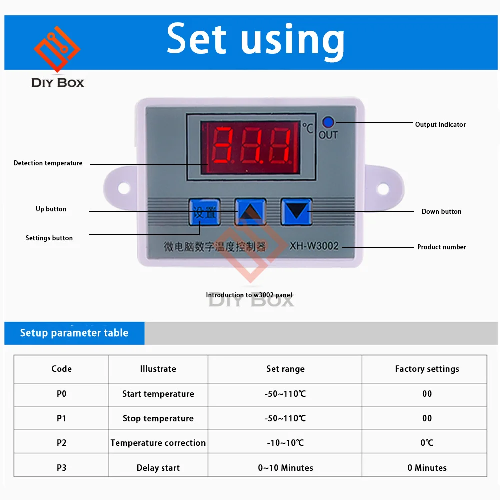 12V 24V 110V 220V LED Digital Temperature Controller Thermostat Thermoregulator Sensor Meter W3001 W3002 Heating Cooling smart thermostat,temperature humidity sensor,temperature humidity meter