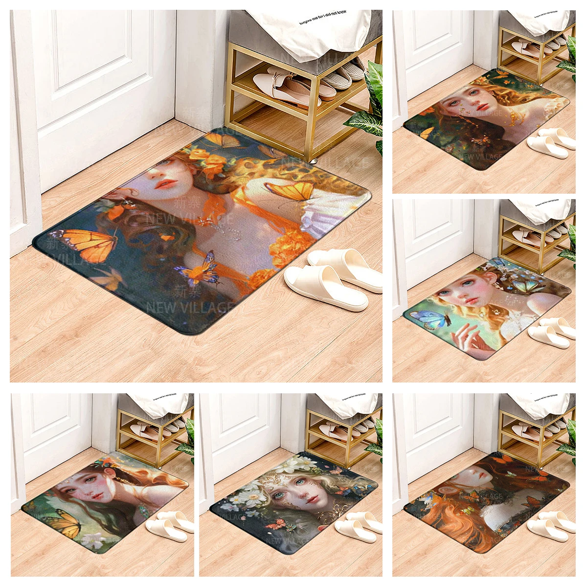 

House entrance carpet Home doormat entrance Room Bath mat Foot mat bathroom non-slip mat Kitchen water absorption mat
