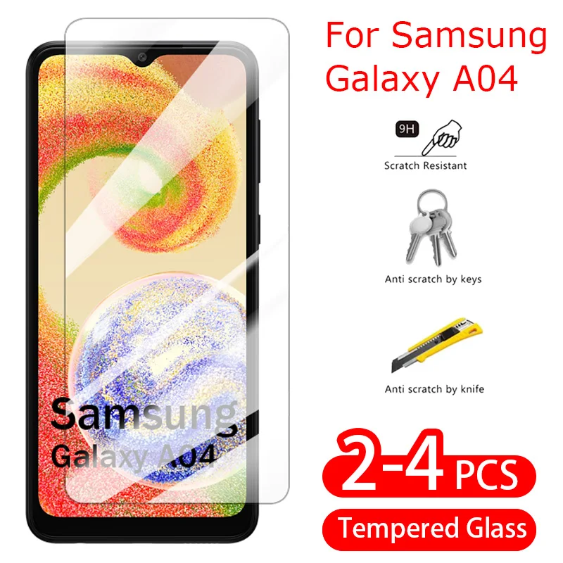 

For Samsung Galaxy A04 Tempered Glass Screen Protector 10D Full Cover Screen Flim Clear HD Flim 9H Front Flim For Samsung A04