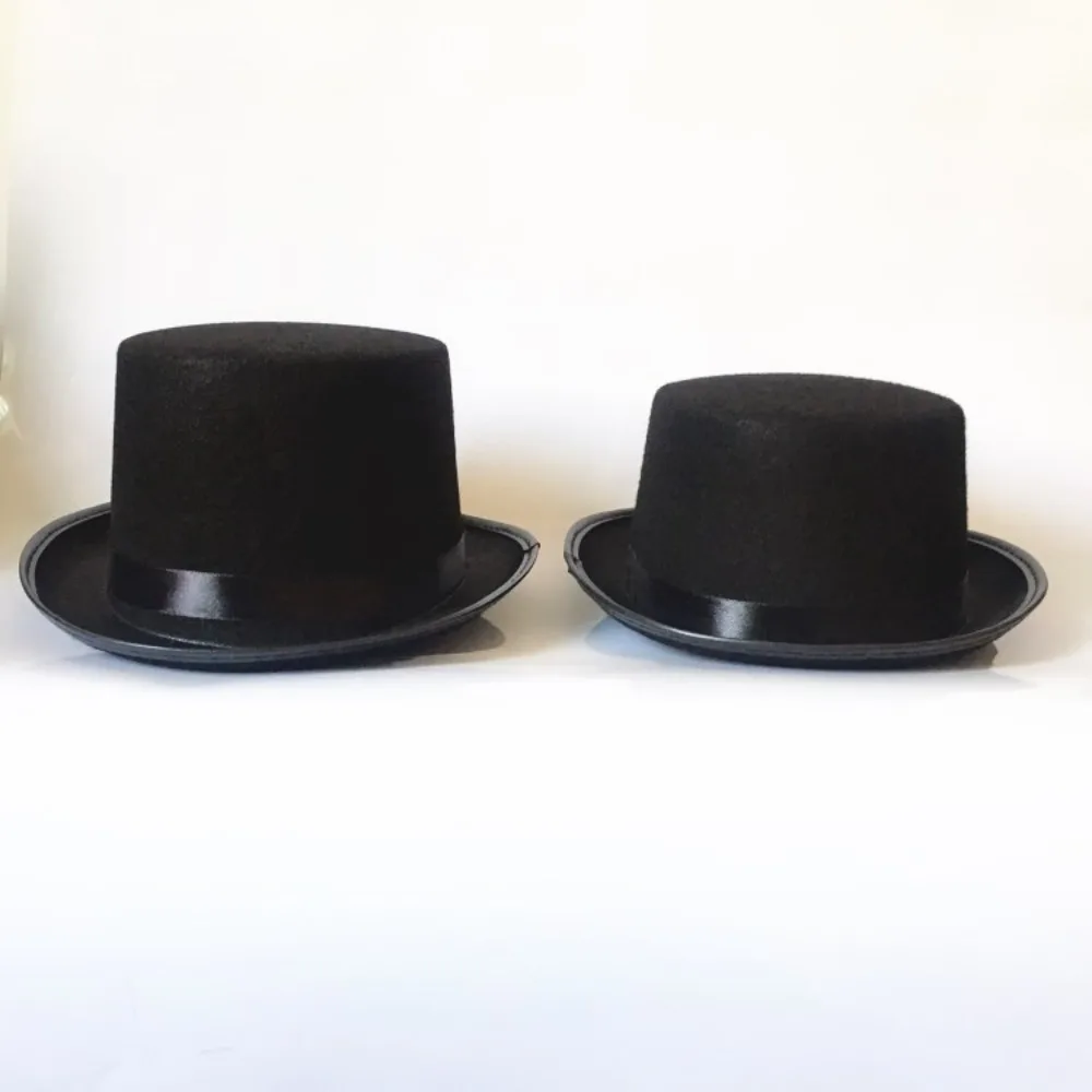 Fashion Hat Collapsible Top Hat for Kids Adult Magician Jazz Stage Performances Party Costume Gentleman