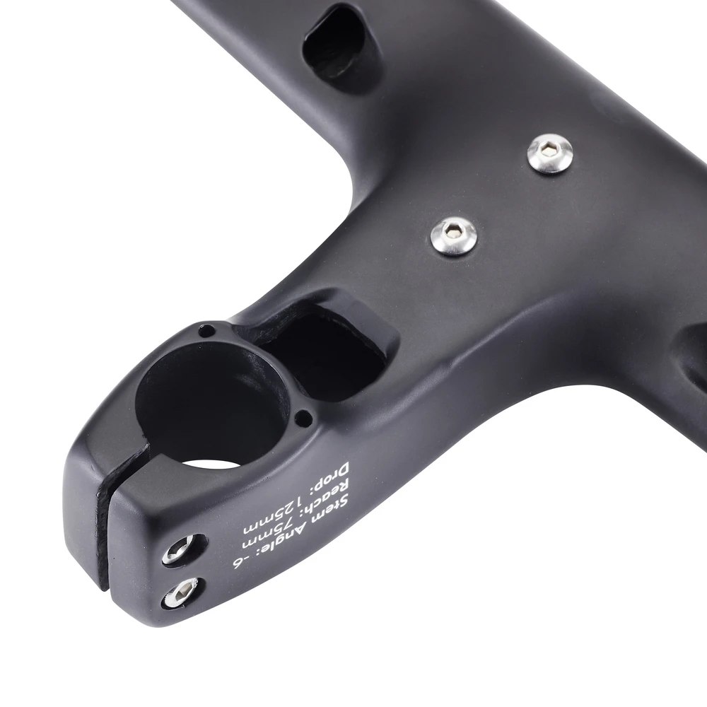 RPANTAHI Full Carbon Fiber Gravel Road Bicycle Integrated Handlebars Broken windmill Handlebar Ultra Light 28.6mm Cycling Parts bicycle handlebar