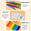 Kids Rainbow Stick Puzzle Montessori Toys Color Sensory Logical Thinking Matching Games Children Early Educational Wooden Toys 3