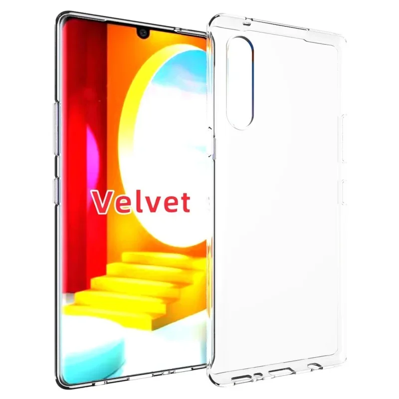 LG Velvet Ultra-Thin Clear Soft TPU Protective Case