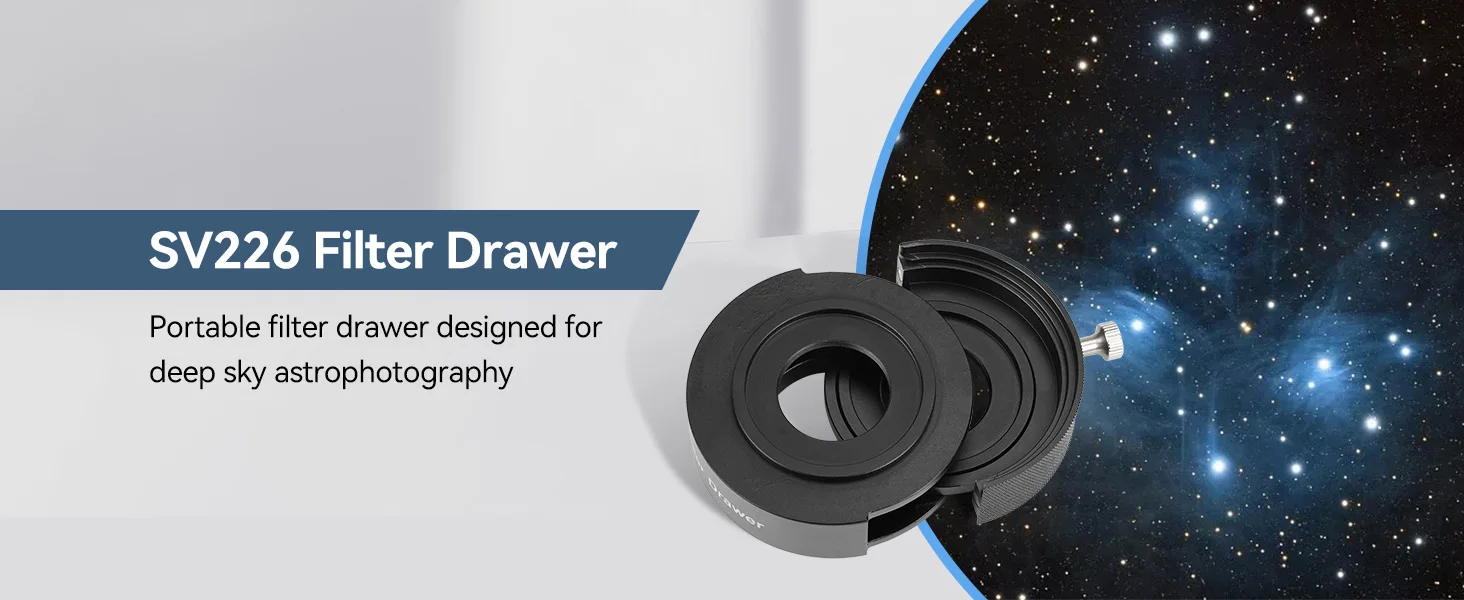 Svbony SV226 Filterschublade mit SV220 H-Alpha & OIII 3nm Dual-Band Nebel-Filter Teleskopfilter 1,25''/2'' für Astrofotografie – Detail 25