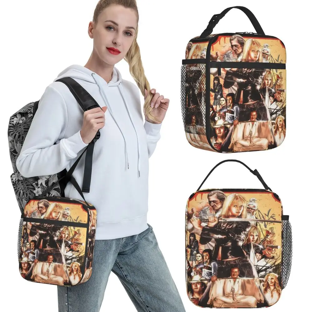 Kill Bill The Whole Bloody Affair Lunchtasche für Unisex-Druck, Lunchbox, Kühltasche, tragbare Oxford-Tragetasche, Lebensmitteltaschen – Detail 3