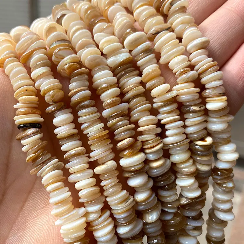 Blausky 1 Cordon De Perles De Coquillage Naturelles De 6 Mm