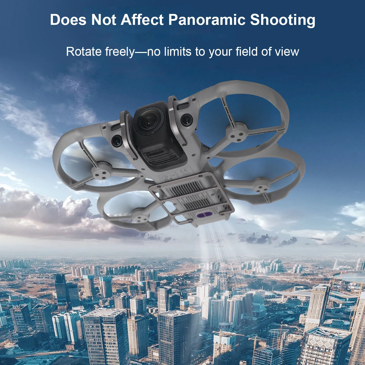DJI Avata 360 알루미늄 합금 바닥 플레이트 짐벌 커버 보호 액세서리 안전 거리 유지로 전체 파노라마 뷰 유지