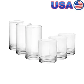 12 Piece Clear Drinkware Set 1