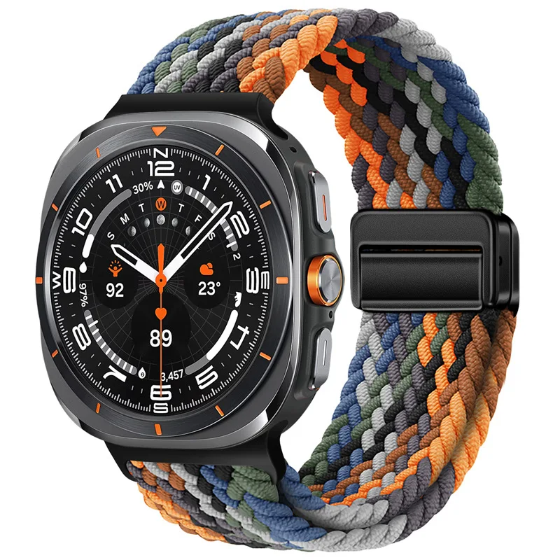 Nylon Magnetic Buckle Braided Solo Loop Strap Bracelet