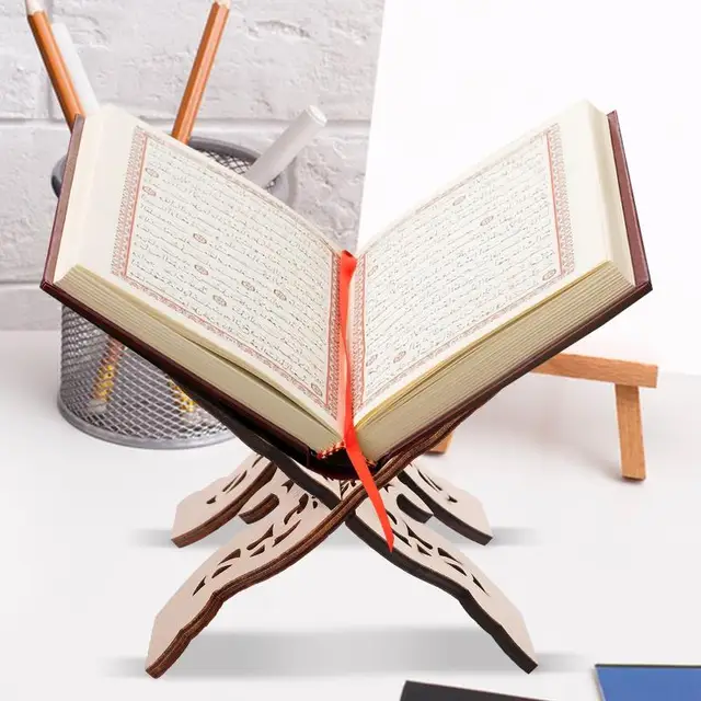 PUERSI Buchständer Aus Holz - Elegante Buchhalter Für Bibel, Kochbücher & Zeitschriften