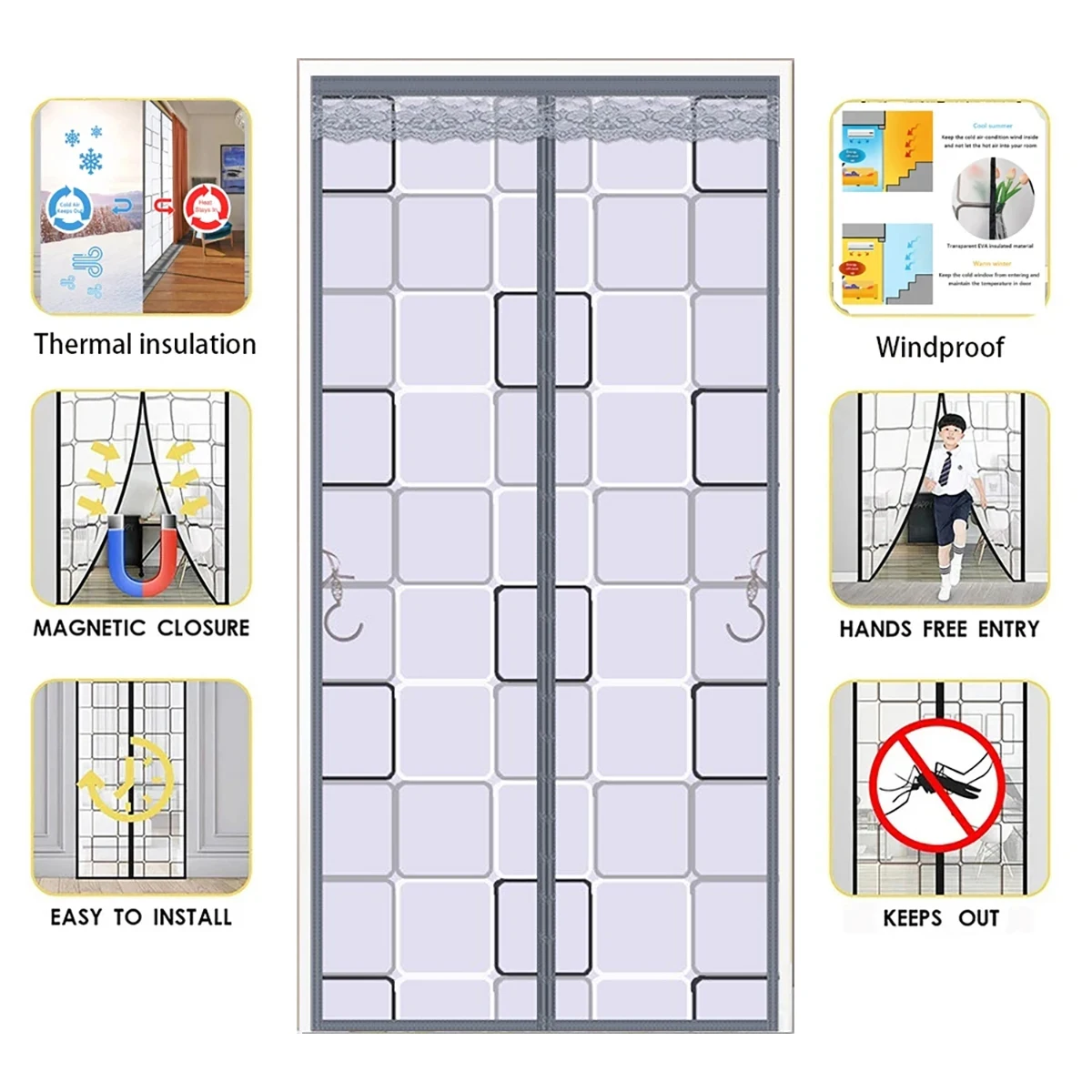 Airconditioningdoorcurtainanticoldheatinsulationantimosquito