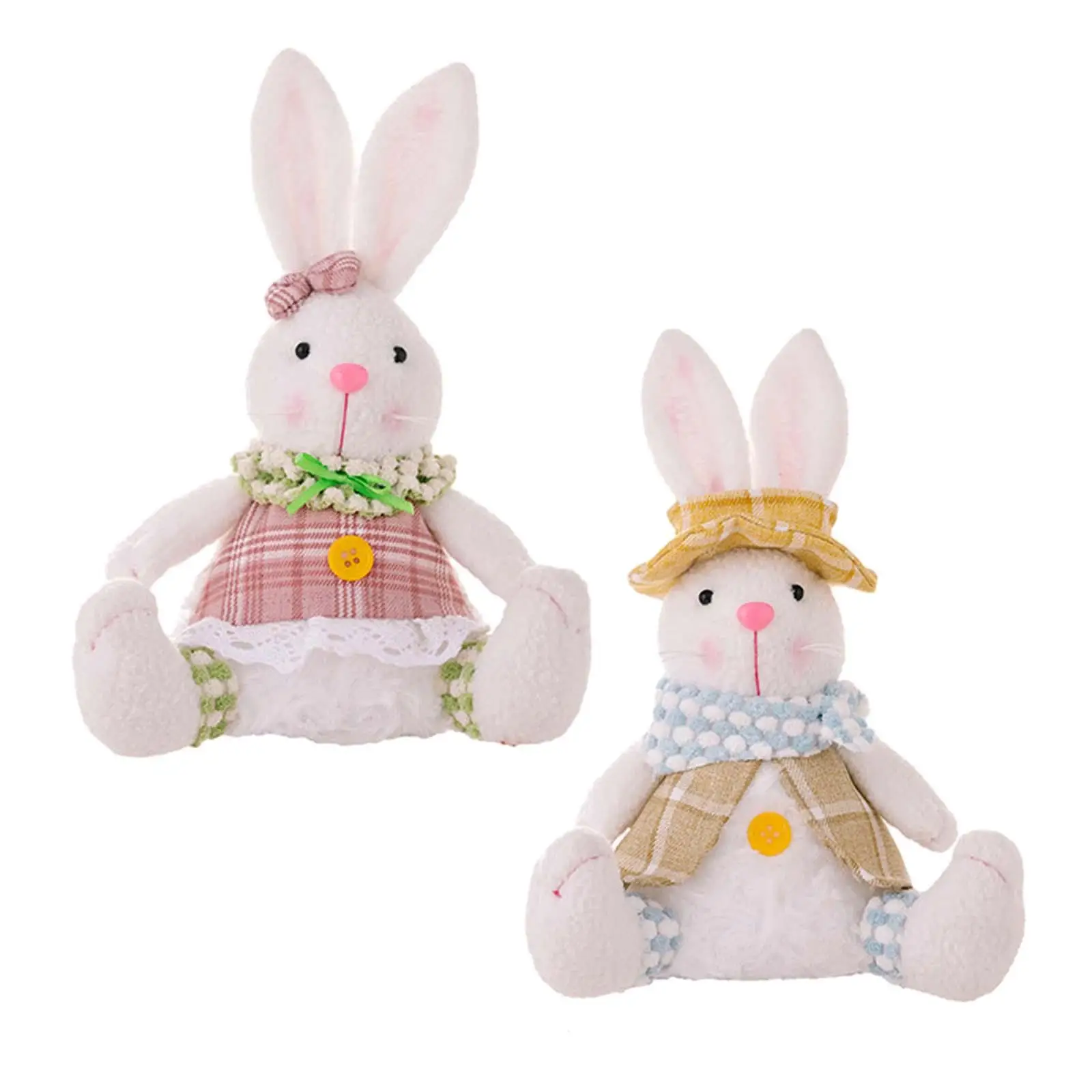 

Пасхальная Кукла Кролик, подсвеченная настольная фигурка, мультяшная плюшевая игрушка Пасхальный кролик