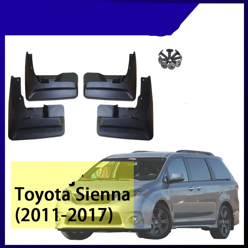 

Wheel Mud Flaps Fender Mudguards for Toyota Sienna XL30 2010-2017 Mudflaps Tyre Mudguards Tire fenders Splash Guards Accessories