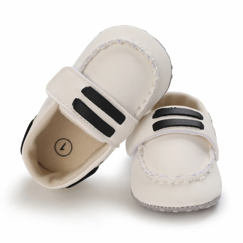 Classic Fashion Boys And Girls Flat Walking Shoes Loafers Canvas Non-slip Shoes For Newborn Babies First Walker Walking Shoes 3
