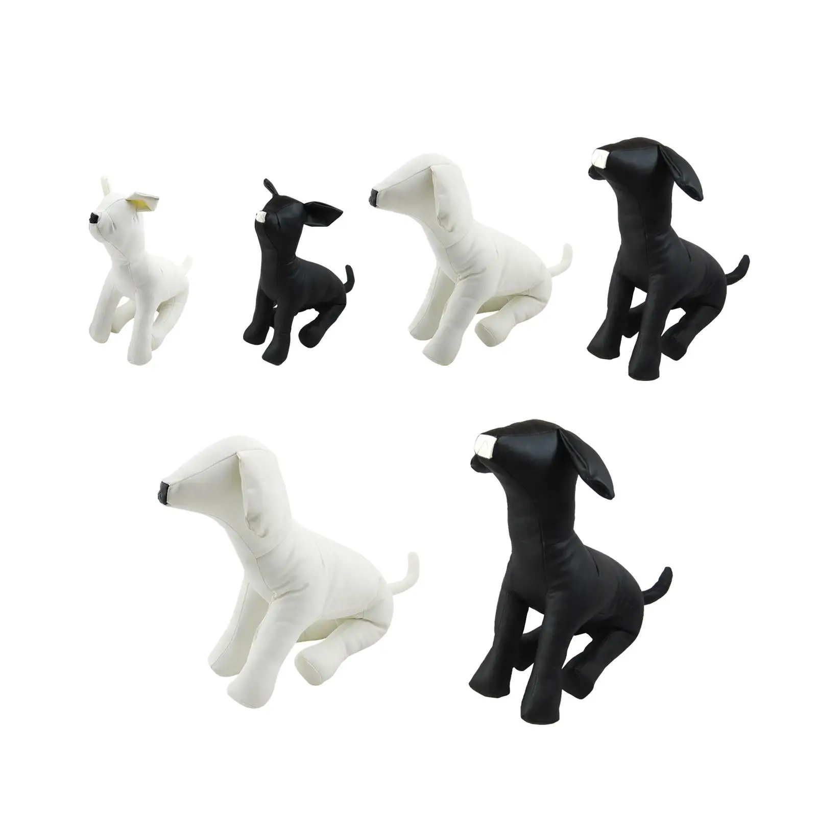 Lovelonglong PU Leather Dog Mannequins Standing Models to Display for Dog  Clothing Pet Shop Beige M (Small Dog)