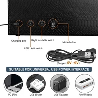 Remontoir de montres automatique pour 6 montres avec moteur silencieux, USB, LED, en cuir PU, boîte à montres mécanique à vitesse variable pour horloger 4