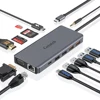 GETATEK USB C Docking Station 13 in 1 Card Reader USB 3.2 Hub Multiport Adapter with 4K HDMI VGA 100W PD Charging Ethernet SD/TF 1