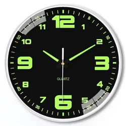8 - Inch Stylish Luminous Decorative Wall Clock - Silent and Hole - Free Quartz Design - 8 inch (Style1)