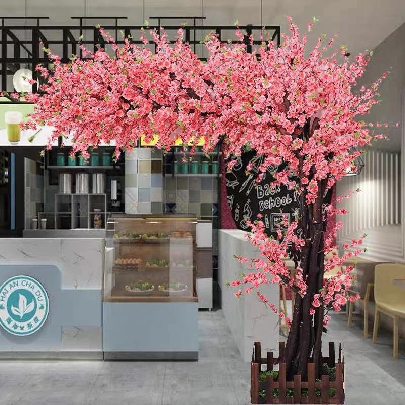 Simulated Cherry Blossom Tree, Outdoor Wishing Tree, Peach Blossom Tree, Wedding Arch Decoration, Hotel Home Garden Decoration